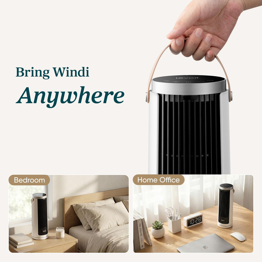 Levoit Windi Mini Portable Desk Tower Fan