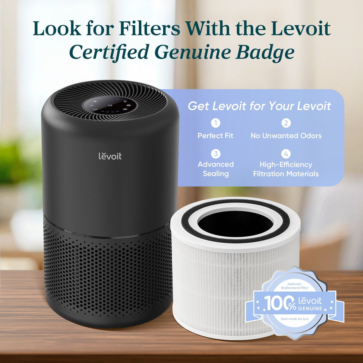 Levoit Core? 300-P Black Air Purifier