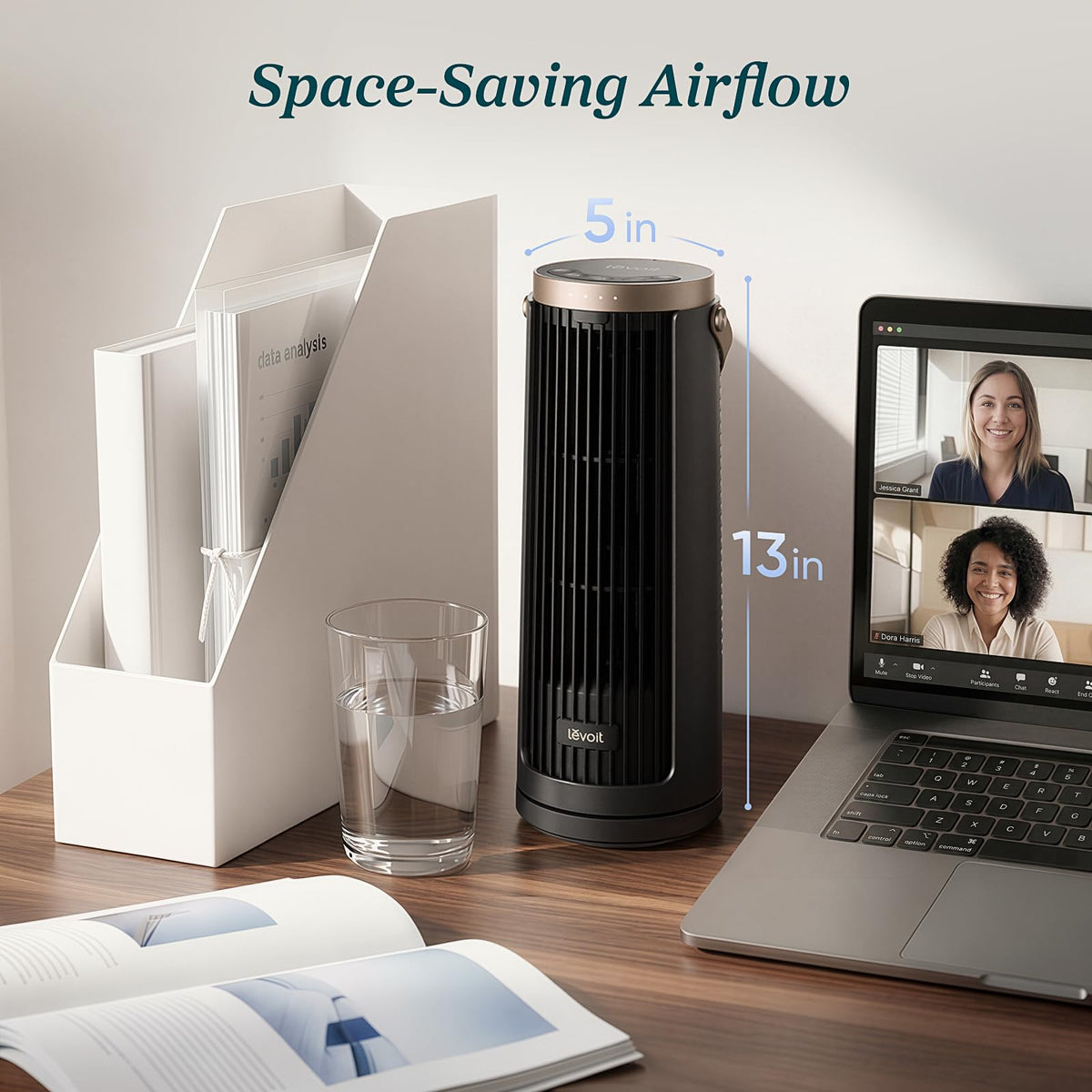 Levoit Windi Mini Pro Portable Desk Tower Fan